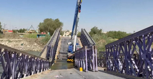 إصابة 5 أشخاص بانهيار “جسر الدبابة” وسط العراق