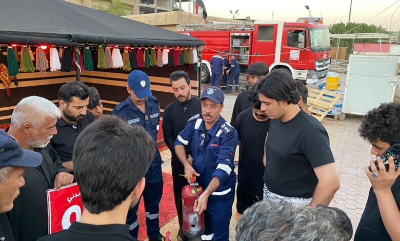 مديرية الدفاع المدني تصدر إرشادات للزائرين خلال أربعينية الإمام الحسين