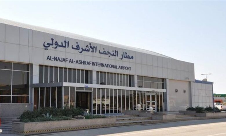 مطار النجف الدولي يسجل أكثر من 75 ألف وافد منذ بداية شهر صفر