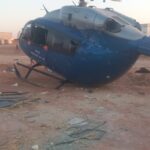 سقوط مروحية في السليمانية وإصابة شخصين