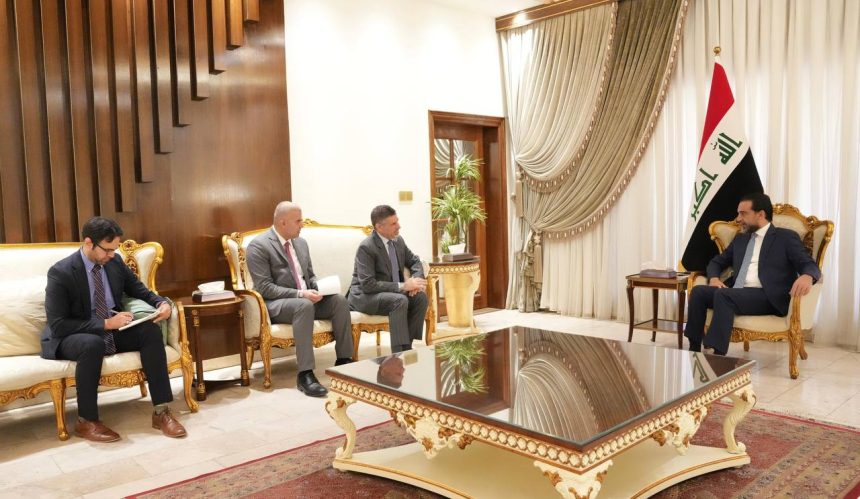 الحلبوسي والقائم بالأعمال الأميركي يبحثان الأوضاع السياسية في البلاد والانتخابات النيابية المقبلة