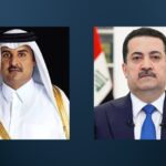 السوداني وأمير قطر يتفقان على عقد اجتماع عربي – إسلامي لبحث استهداف الدوحة