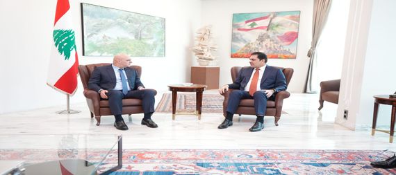 المندلاوي يلتقي الرئيس اللبناني جوزيف عون في بيروت