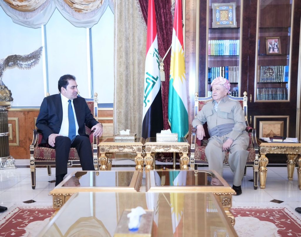 المندلاوي ومسعود بارزاني يؤكدان على اهمية ترسيخ الشراكة الوطنية لمواجهة التحديات الراهنة