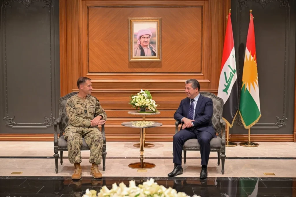 مسرور بارزاني يبحث مع قائد “سنتكوم” أمن العراق والمنطقة.. “دعم راسخ للإقليم”