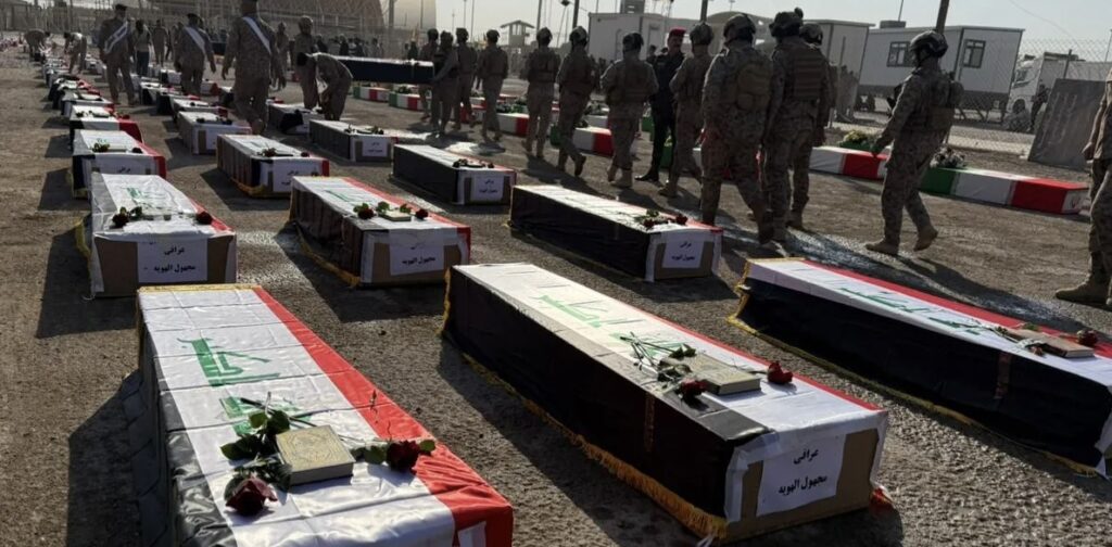 منفذ الشلامجة يشهد تبادل رفات 118 جنديًا بين العراق وإيران