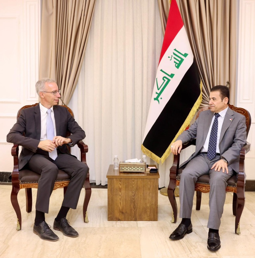 الأعرجي يستقبل السفير الألماني ويدعو إلى تفكيك “مخيم الهول” فوراً