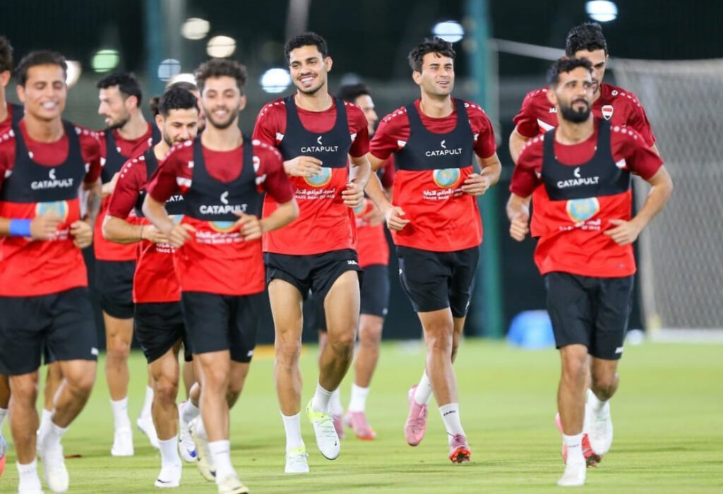 المنتخب العراقي يجري أولى وحداته التدريبية الجمعة استعدادا لمواجهتي اﻹمارات
