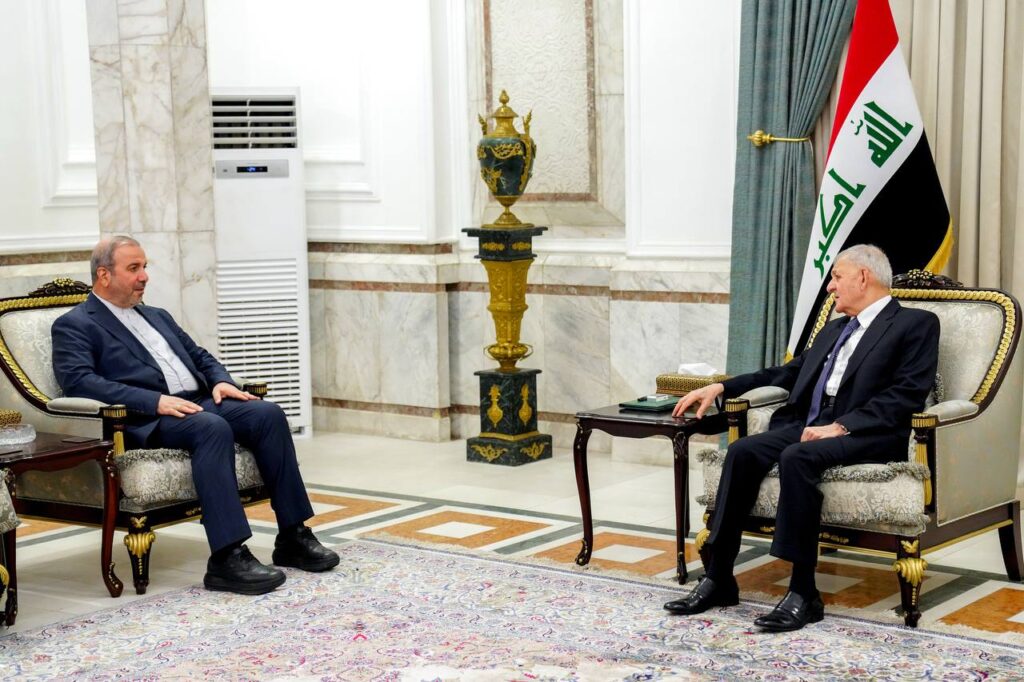 رئيس الجمهورية والسفير الإيراني يبحثان تعزيز التنسيق المشترك بين البلدين