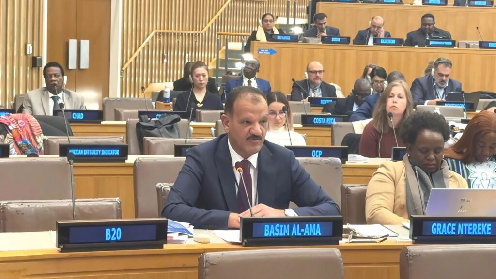 من نيويورك.. العراق يقدّم خارطة طريق مبتكرة لمكافحة الفساد بالبيانات والتحليلات